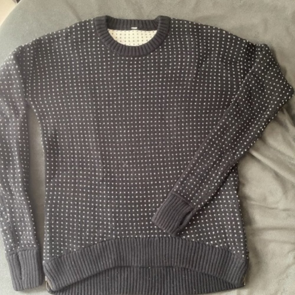 Lululemon Yogi Hearts Polka Dot Merino Wool Sweater